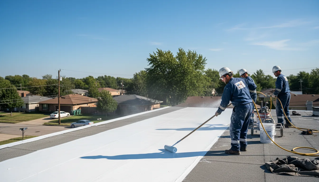 Commercial roof coating in Chester Heights, PA near me